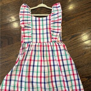 Classic Prep CPC Girls Plaid Ruffle Strap Sundress - Multi Color